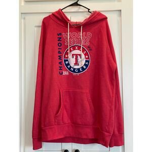 Texas Rangers NWOT Red 2023 world series sweatshirt hoodie XL